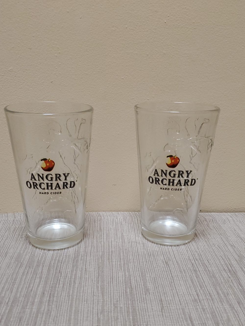 Set of 2 Angry Orchard Pint Glasses